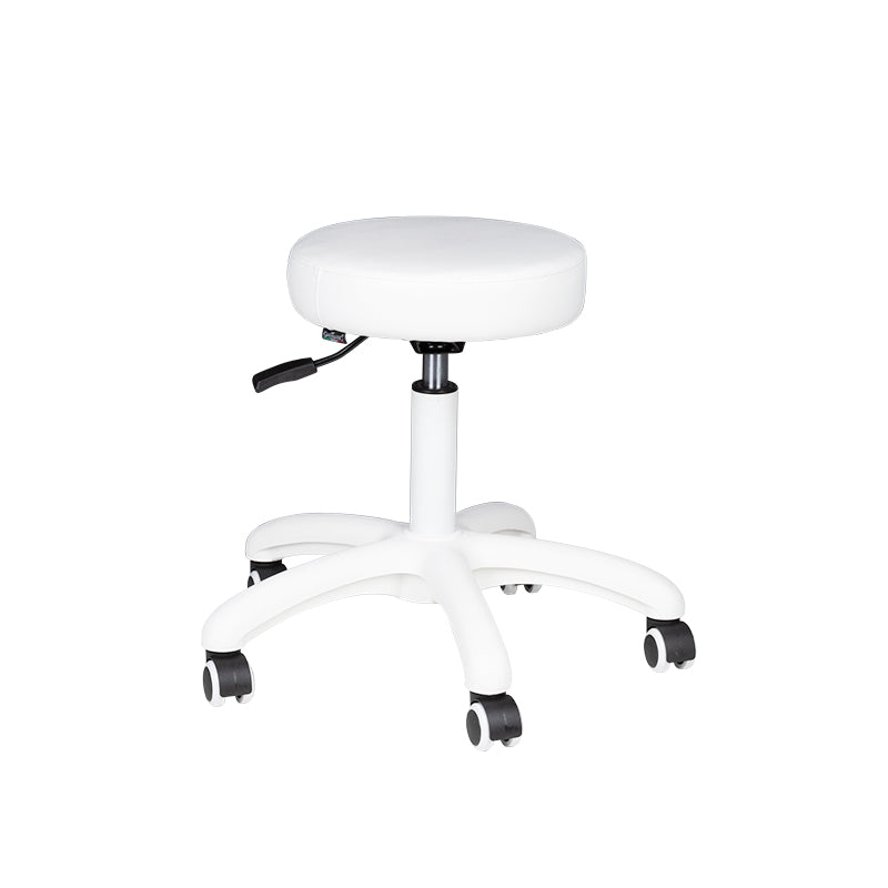 Tabouret Verstelbaar Eco Leder AM-303-2 Wit