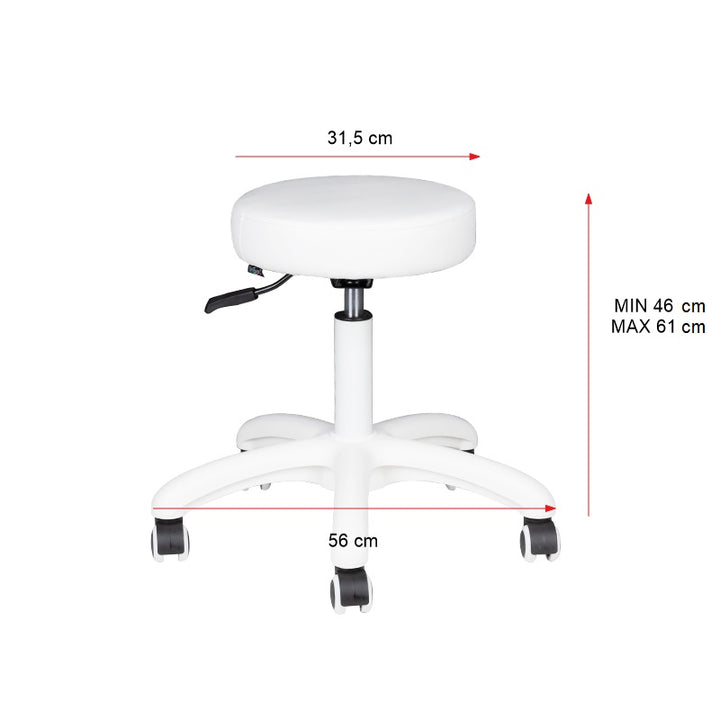 Tabouret Verstelbaar Eco Leder AM-303-2 Zwart - afbeelding 4