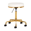 Tabouret Verstelbaar H4 Goud-Wit