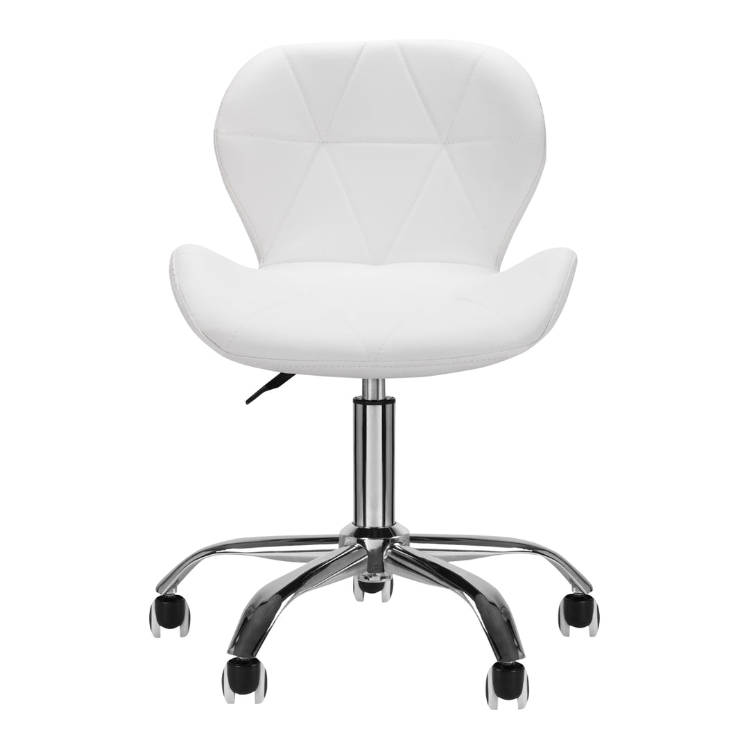 Salonstoel met Wielen Verstelbaar 4Rico QS-06 Wit - afbeelding 4