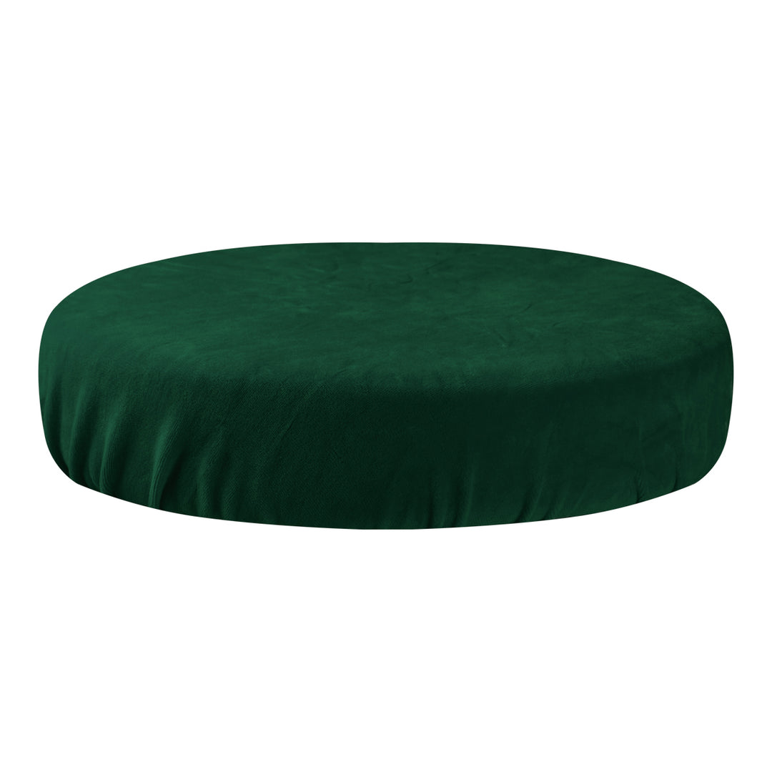 Stoelhoes Tabouret Fluweel Flessengroen