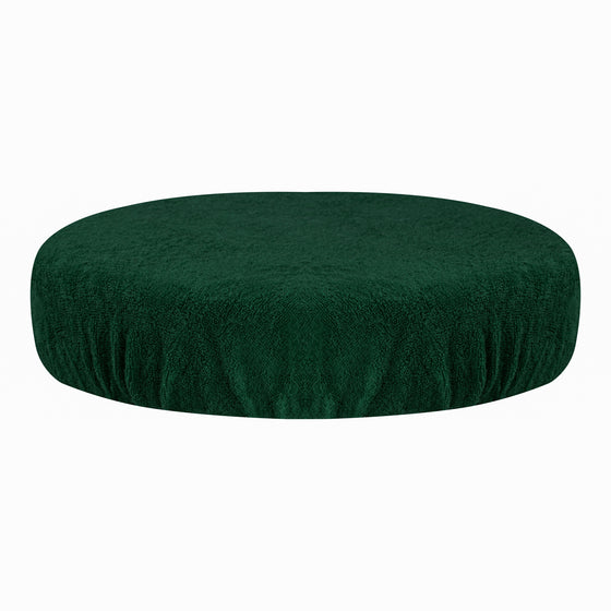 Taburetbetræk Tabouret Terry Flaskegrøn