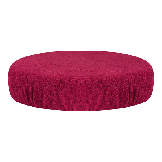 Taburetbetræk Tabouret Terry Fuchsia